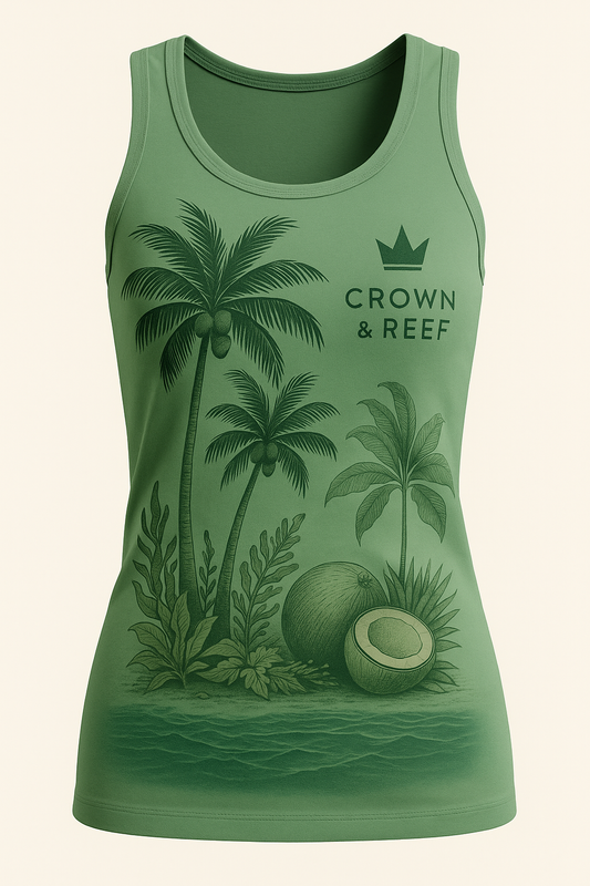 Crown & Reef Women's Green Tank Top
