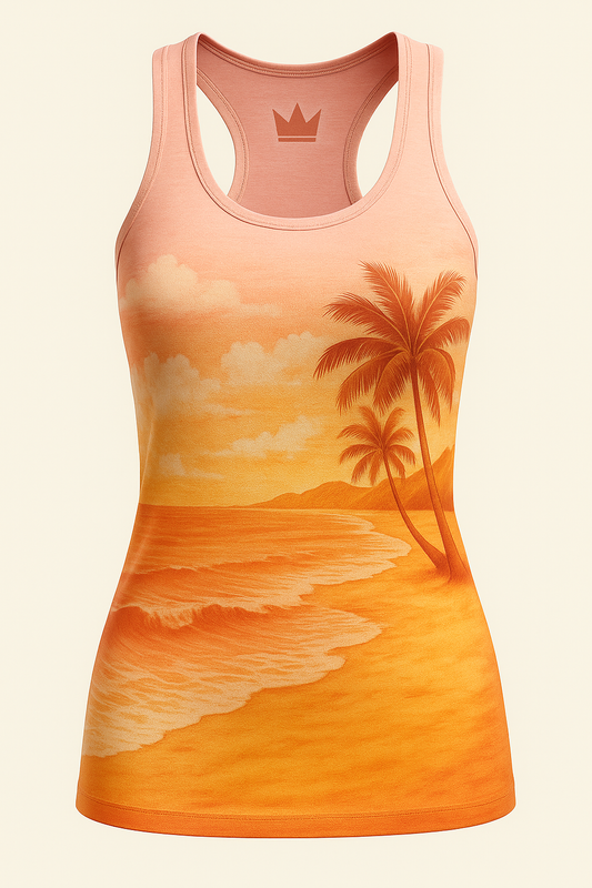 Crown & Reef Pink/Orange Tank Top