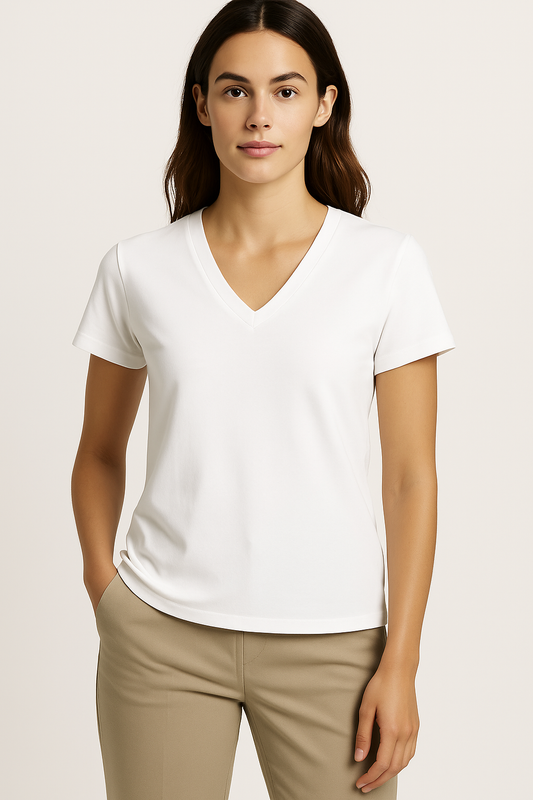 Women’s Casual V-Neck Travel Tee